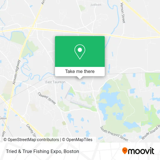 Tried & True Fishing Expo map