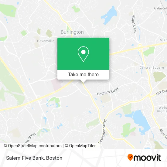 Salem Five Bank map