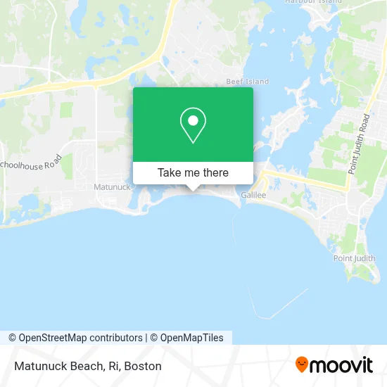 Matunuck Beach, Ri map