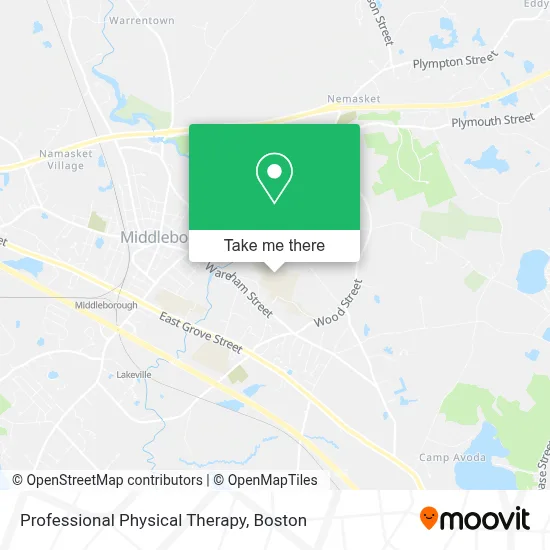Professional Physical Therapy map