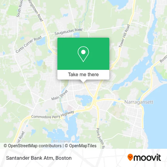 Santander Bank Atm map