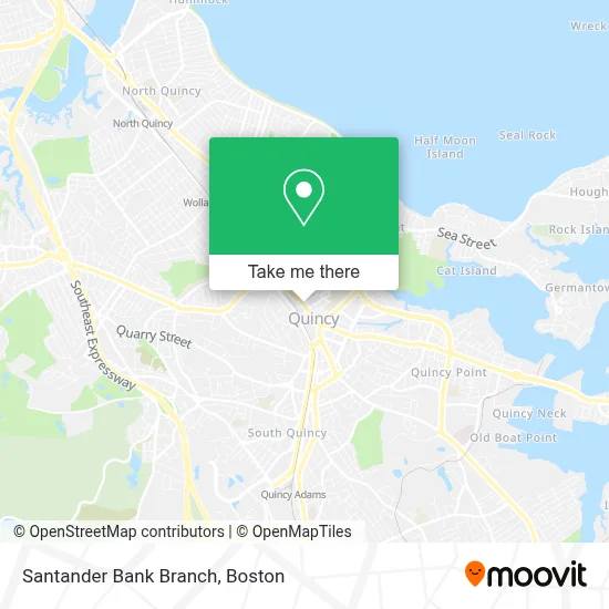Santander Bank Branch map