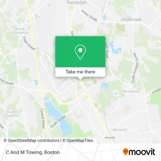 C And M Towing map