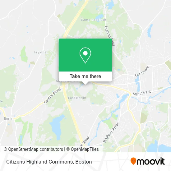 Citizens Highland Commons map
