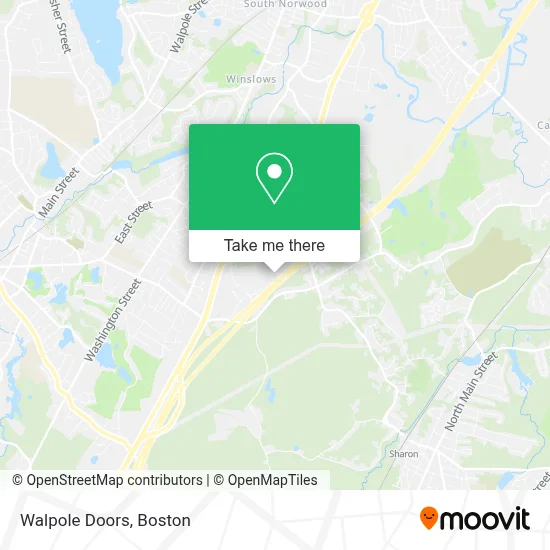 Walpole Doors map
