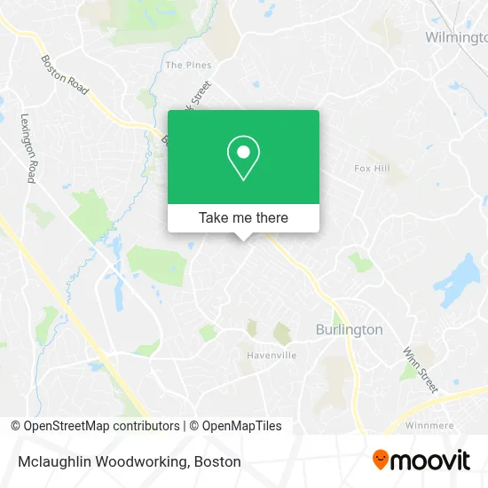 Mclaughlin Woodworking map