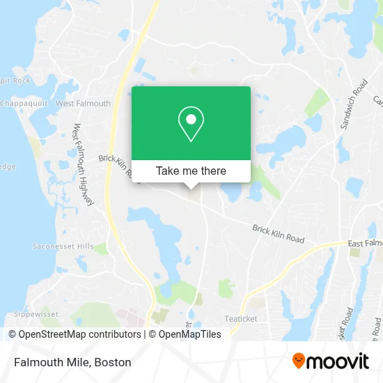 Falmouth Mile map