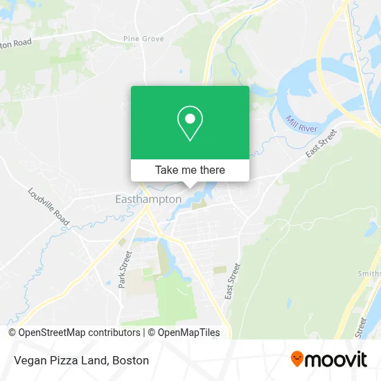Vegan Pizza Land map