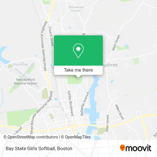 Bay State Girls Softball map