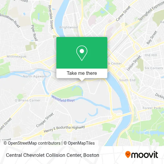 Central Chevrolet Collision Center map