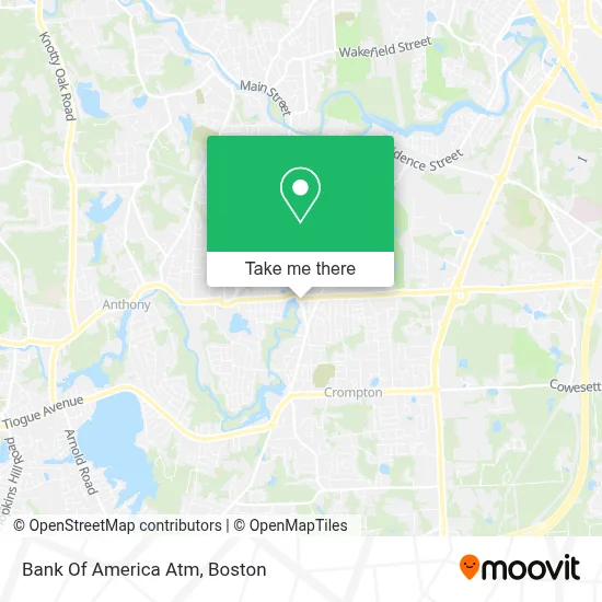 Bank Of America Atm map