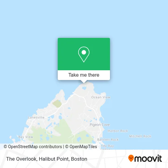 The Overlook, Halibut Point map