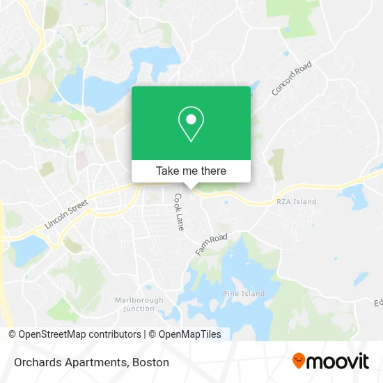 Orchards Apartments map