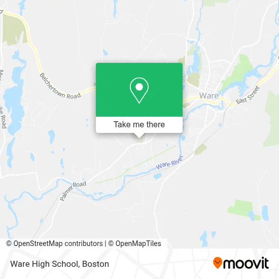Ware High School map