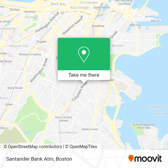 Santander Bank Atm map