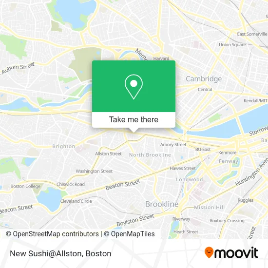 New Sushi@Allston map