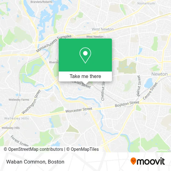 Waban Common map