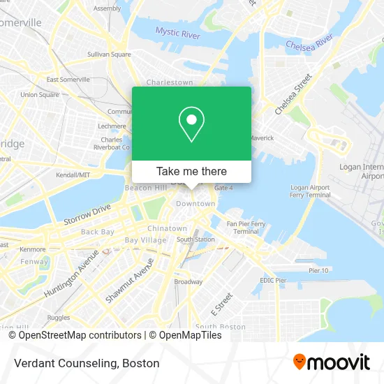 Verdant Counseling map
