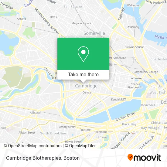 Cambridge Biotherapies map