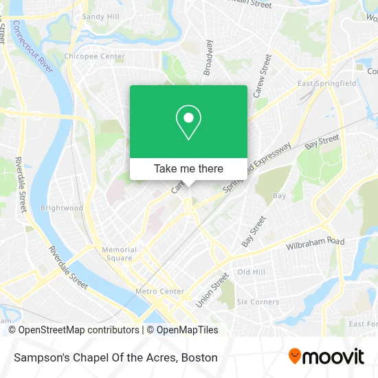 Sampson's Chapel Of the Acres map