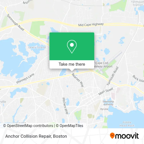 Anchor Collision Repair map