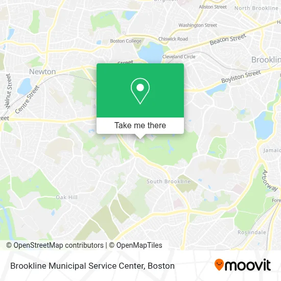 Brookline Municipal Service Center map