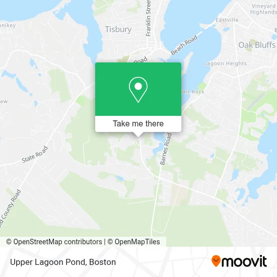 Upper Lagoon Pond map