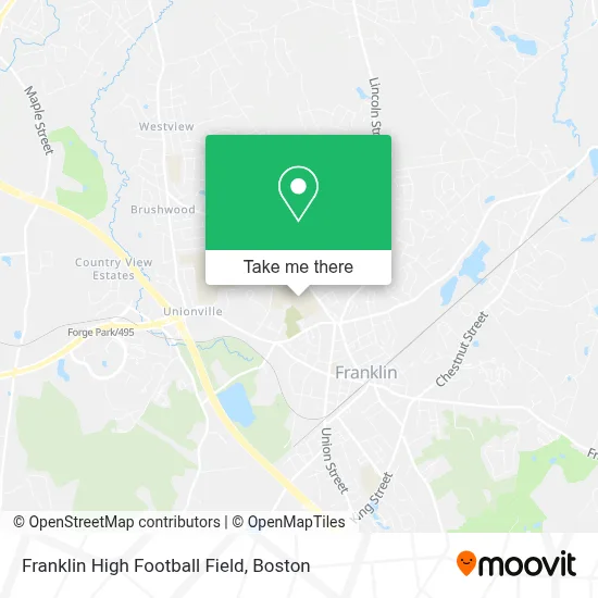 Franklin High Football Field map