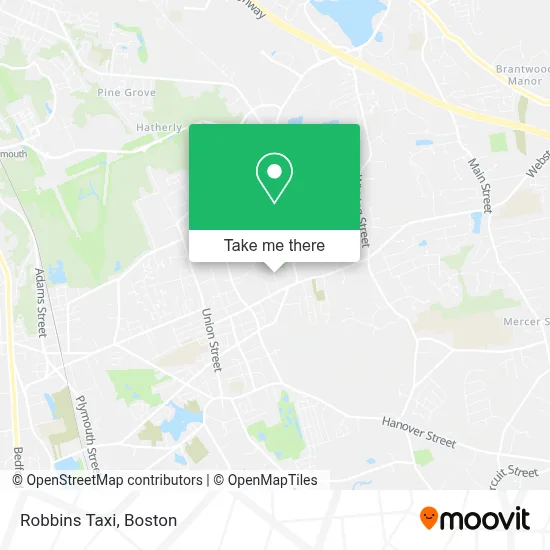 Robbins Taxi map