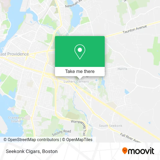 Seekonk Cigars map