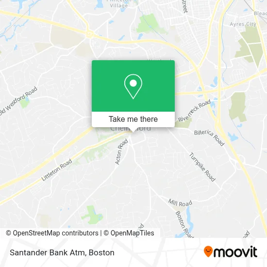 Santander Bank Atm map