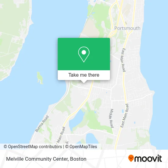 Melville Community Center map