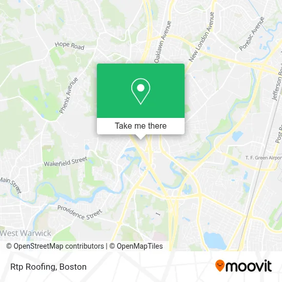 Rtp Roofing map