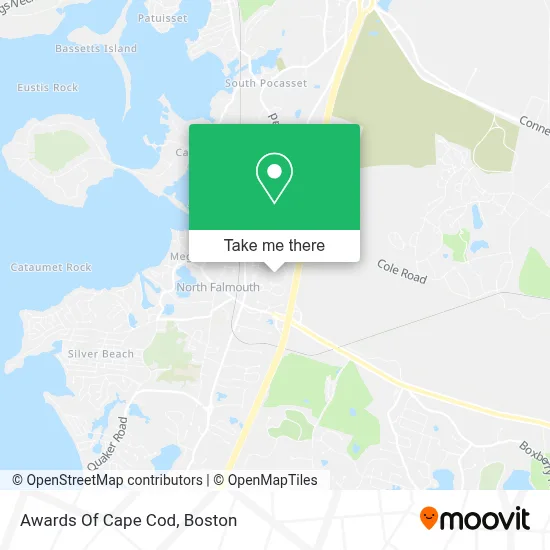 Awards Of Cape Cod map