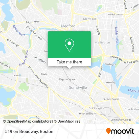 519 on Broadway map