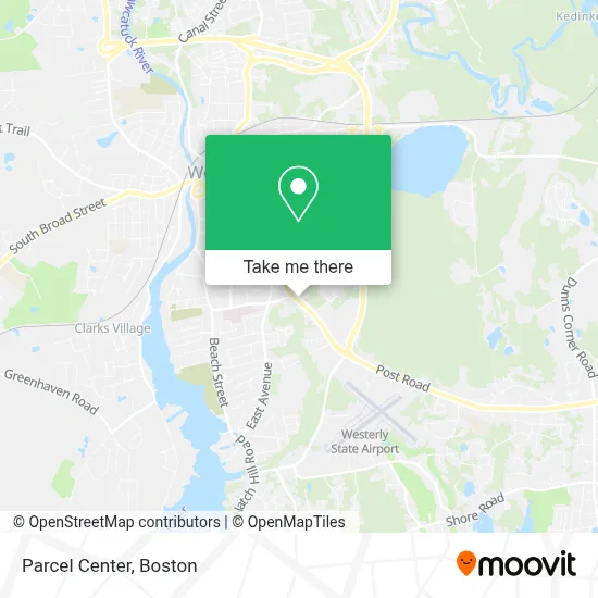 Parcel Center map