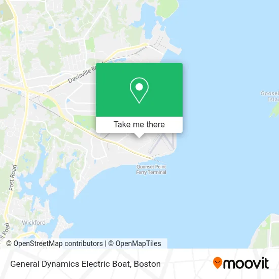 General Dynamics Electric Boat map