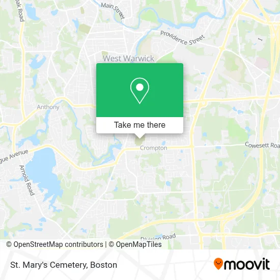 St. Mary's Cemetery map