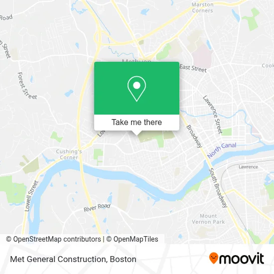 Met General Construction map
