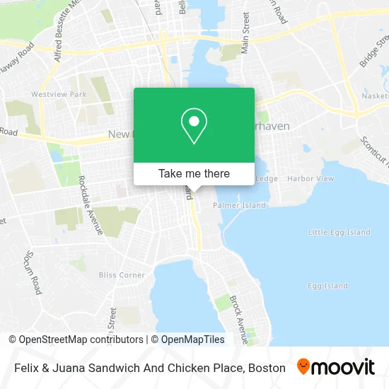 Felix & Juana Sandwich And Chicken Place map