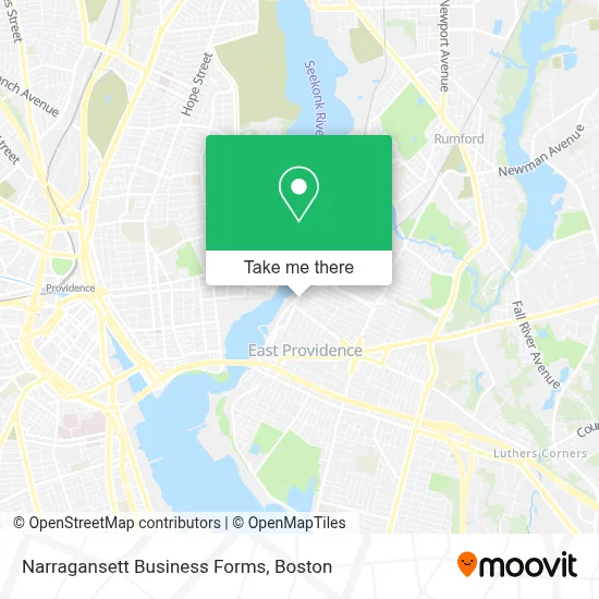 Narragansett Business Forms map