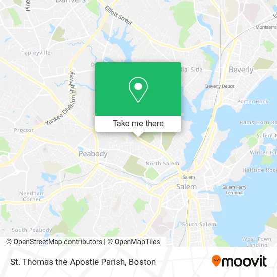 St. Thomas the Apostle Parish map
