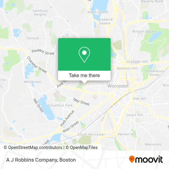 A J Robbins Company map