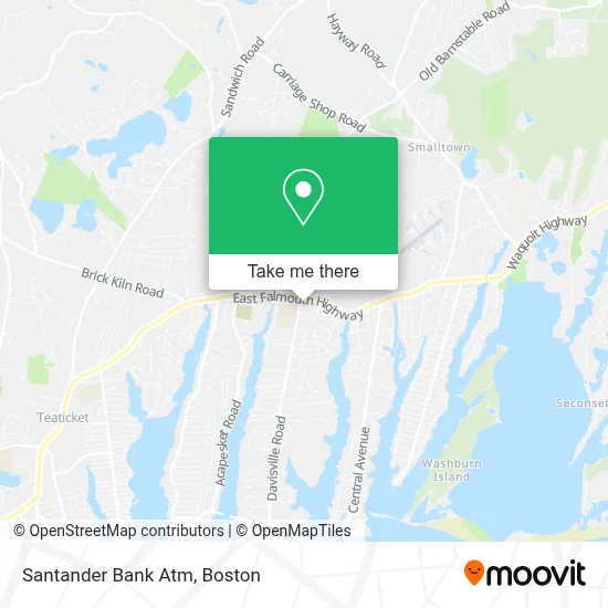 Santander Bank Atm map