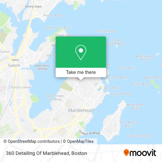 360 Detailing Of Marblehead map