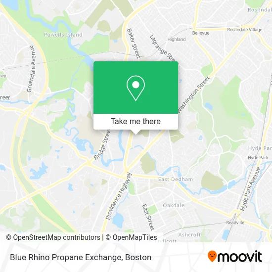 Blue Rhino Propane Exchange map