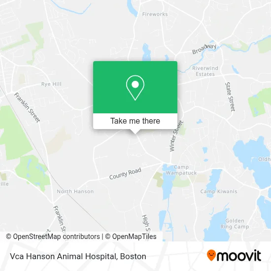 Vca Hanson Animal Hospital map