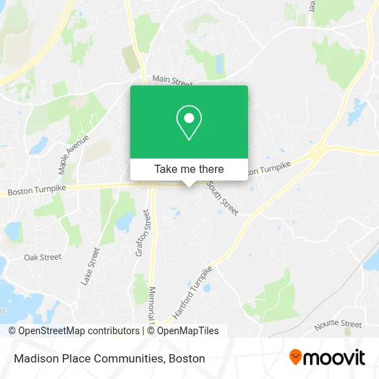 Madison Place Communities map