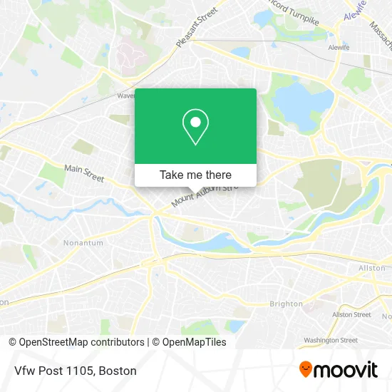 Vfw Post 1105 map