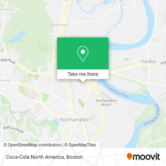 Coca-Cola North America map